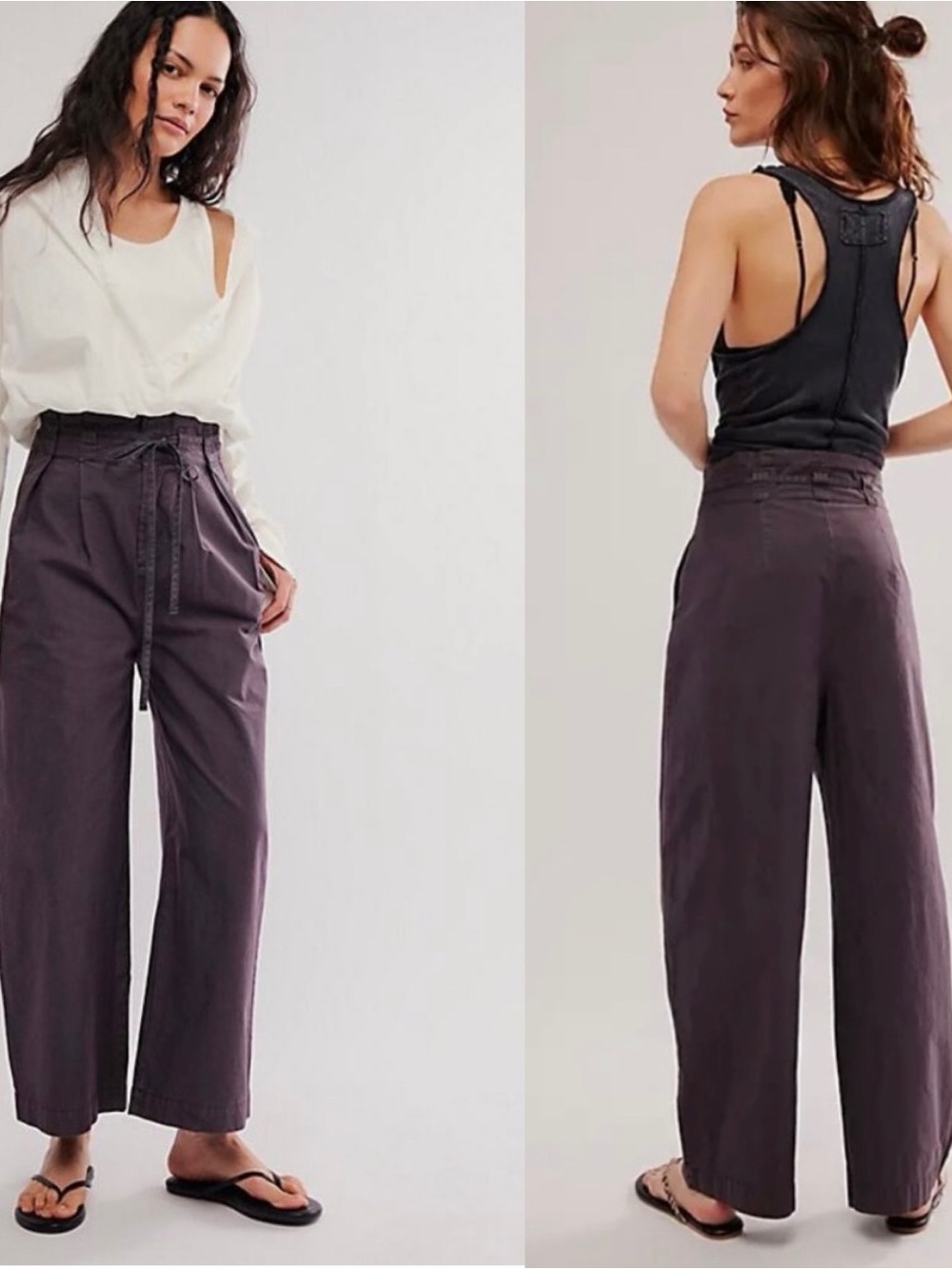 Free People Paper Bag Trousers Pants Size 4